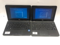 2X DELL LATITUDE 3190, 11.52 SCREEN, 4GB RAM, 64GB STORAGE, INTEL CELERON N4120 CPU @ 1.10GHZ, BLACK, MODEL P26T004 LAPTOPS.: LOCATION - A RACK