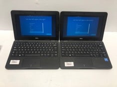 2X DELL LATITUDE 3190, 11.52 SCREEN, 4GB RAM, 64GB STORAGE, INTEL CELERON N4120 CPU @ 1.10GHZ, BLACK, MODEL P26T004 LAPTOPS.: LOCATION - A RACK