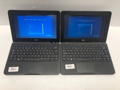 2X DELL LATITUDE 3190, 11.52 SCREEN, 4GB RAM, 64GB STORAGE, INTEL CELERON N4120 CPU @ 1.10GHZ, BLACK, MODEL P26T004 LAPTOPS.: LOCATION - A RACK