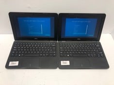 2X DELL LATITUDE 3190, 11.52 SCREEN, 4GB RAM, 64GB STORAGE, INTEL CELERON N4120 CPU @ 1.10GHZ, BLACK, MODEL P26T004 LAPTOPS.: LOCATION - A RACK