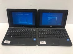 2X DELL LATITUDE 3190, 11.52 SCREEN, 4GB RAM, 64GB STORAGE, INTEL CELERON N4120 CPU @ 1.10GHZ, BLACK, MODEL P26T004 LAPTOPS.: LOCATION - A RACK