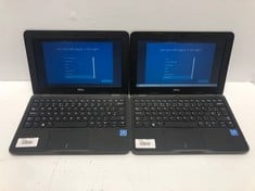 2X DELL LATITUDE 3190, 11.52 SCREEN, 4GB RAM, 64GB STORAGE, INTEL CELERON N4120 CPU @ 1.10GHZ, BLACK, MODEL P26T004 LAPTOPS.: LOCATION - A RACK