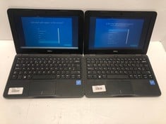 2X DELL LATITUDE 3190, 11.52 SCREEN, 4GB RAM, 64GB STORAGE, INTEL CELERON N4120 CPU @ 1.10GHZ, BLACK, MODEL P26T004 LAPTOPS.: LOCATION - A RACK