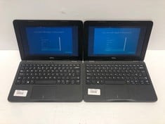 2X DELL LATITUDE 3190, 11.52 SCREEN, 4GB RAM, 64GB STORAGE, INTEL CELERON N4120 CPU @ 1.10GHZ, BLACK, MODEL P26T004 LAPTOPS.: LOCATION - A RACK