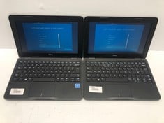 2X DELL LATITUDE 3190, 11.52 SCREEN, 4GB RAM, 64GB STORAGE, INTEL CELERON N4120 CPU @ 1.10GHZ, BLACK, MODEL P26T004 LAPTOPS.: LOCATION - A RACK