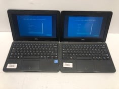 2X DELL LATITUDE 3190, 11.52 SCREEN, 4GB RAM, 64GB STORAGE, INTEL CELERON N4120 CPU @ 1.10GHZ, BLACK, MODEL P26T004 LAPTOPS.: LOCATION - A RACK