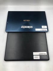 ASUS UX434F LAPTOP (SMASHED/SALVAGE/SPARES) + IOTA FLO LAPTOP (SMASHED/SALVAGE/SPARES).: LOCATION - A RACK