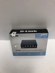 D-LINK 5 PORT FAST ETHERNET DESKTOP SWITCH: LOCATION - B RACK