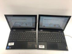 2X LENOVO 300E CHROME BOOK 2ND GEN 4GB RAM 32GB STORAGE  LAPTOP..: LOCATION - B RACK