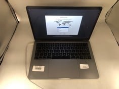 APPLE MACBOOK PRO 251GB LAPTOP (ORIGINAL RRP - £200) IN SILVER: MODEL NO A1708 (NONE). 2.3GHZ INTEL CORE I5, 8GB RAM, 13.3" SCREEN, INTEL IRIS PLUS GRAPHICS 640 1536 MB: LOCATION - A RACK