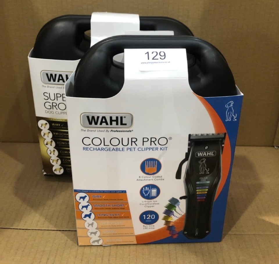 WAHL COLOUR PRO PET CLIPPER KIT + WAHL SUPER GROOM DOG CLIPPER: LOCATION - A