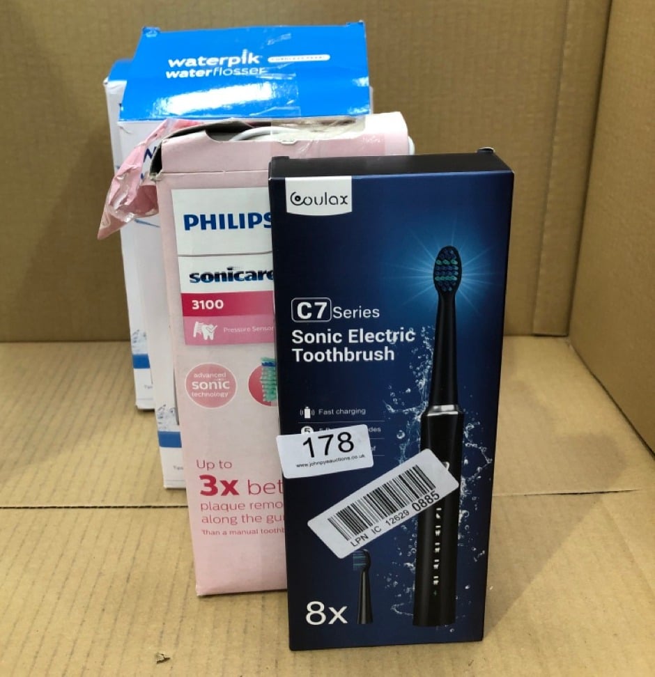 QUANTITY OF HEALTH & BEAUTY ITEMS TO INCLUDE C7 SERIES SONIC ELECTRIC TOOTHBRUSH: LOCATION - A