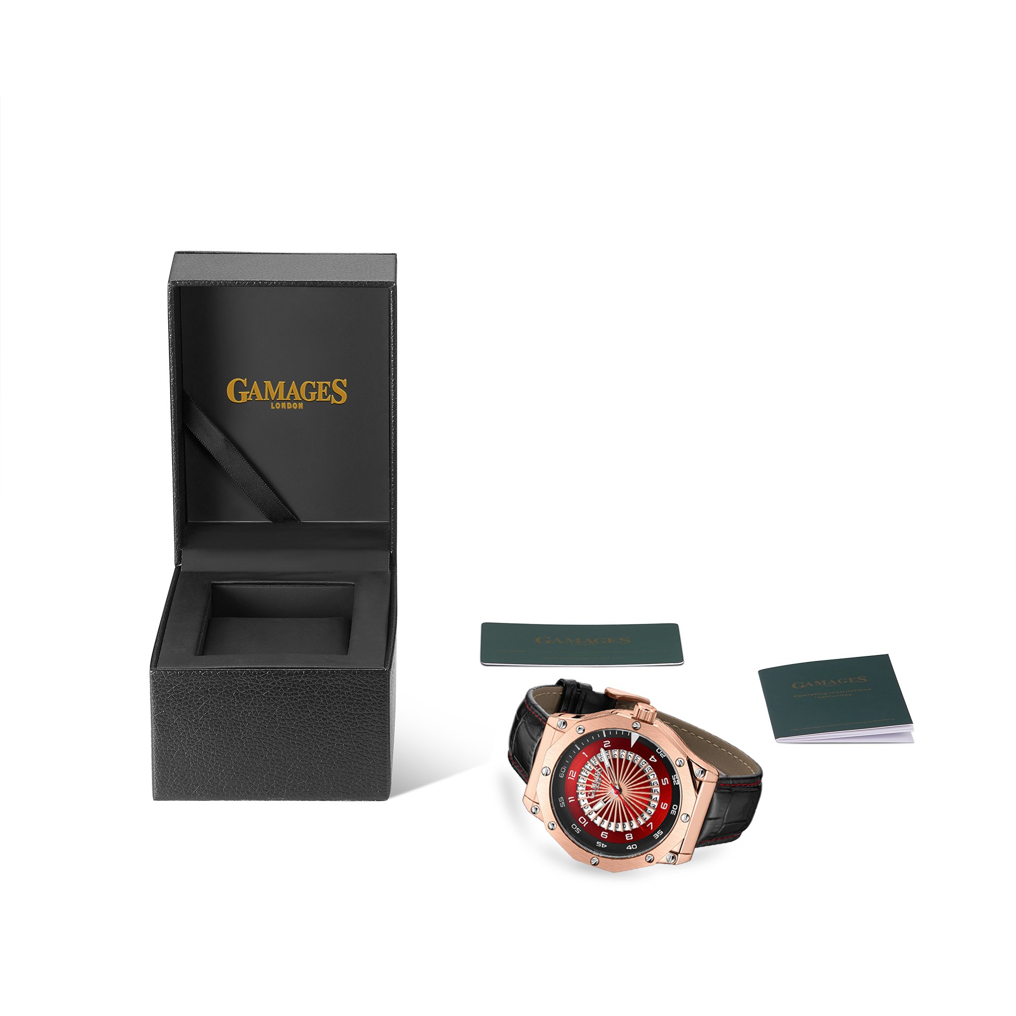 GAMAGES OF LONDON LIMITED EDITION HAND ASSEMBLED COMPASS AUTOMATIC ROSE WATCH SKU:GA1692 £705 : LOCATION - A