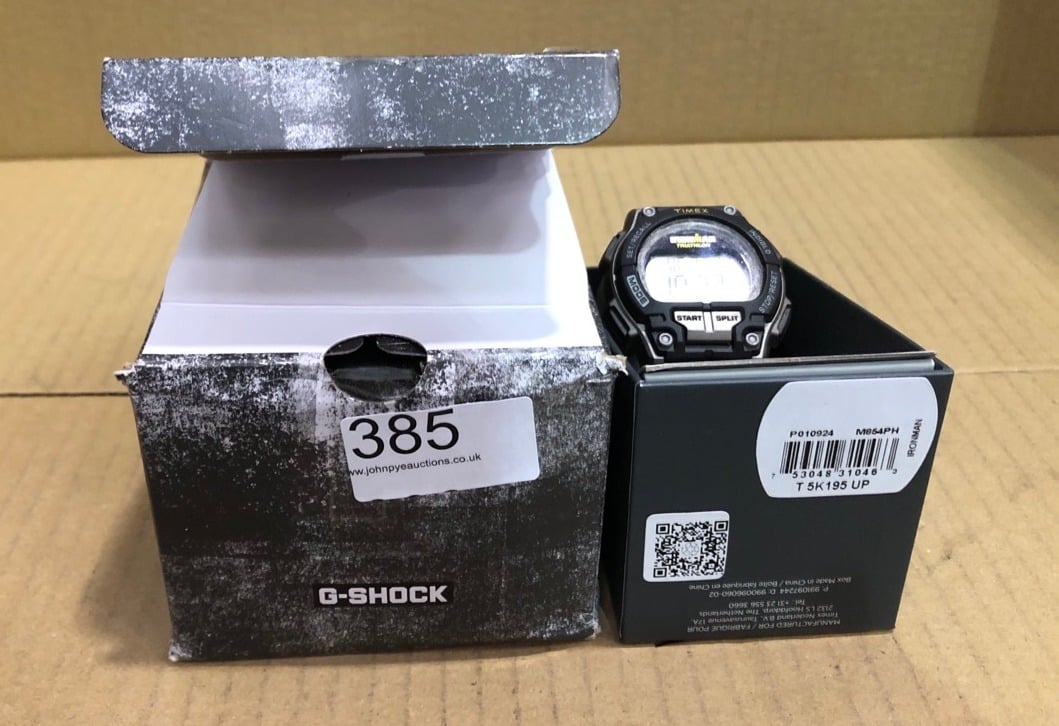 TIMEX CHRONOGRAPH SHOCK RESISTANT WATCH +  CASIO MEN'S G-SHOCK WATCH: LOCATION - C