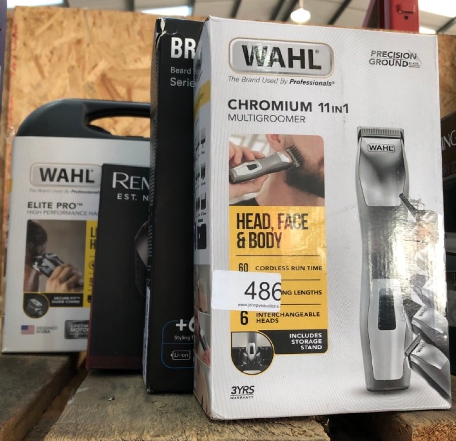 QUANTITY OF HEALTH & BEAUTY ITEMS TO INCLUDE WAHL CHROMIUM 11-IN-1 MULTIGROOM, EYEBROW CUTTING ABILITY, BODY TRIMMERS, MEN’S BEARD TRIMMER, STUBBLE TRIMMING, BODY SHAVING, FACE GROOMING, MALE GROOMIN