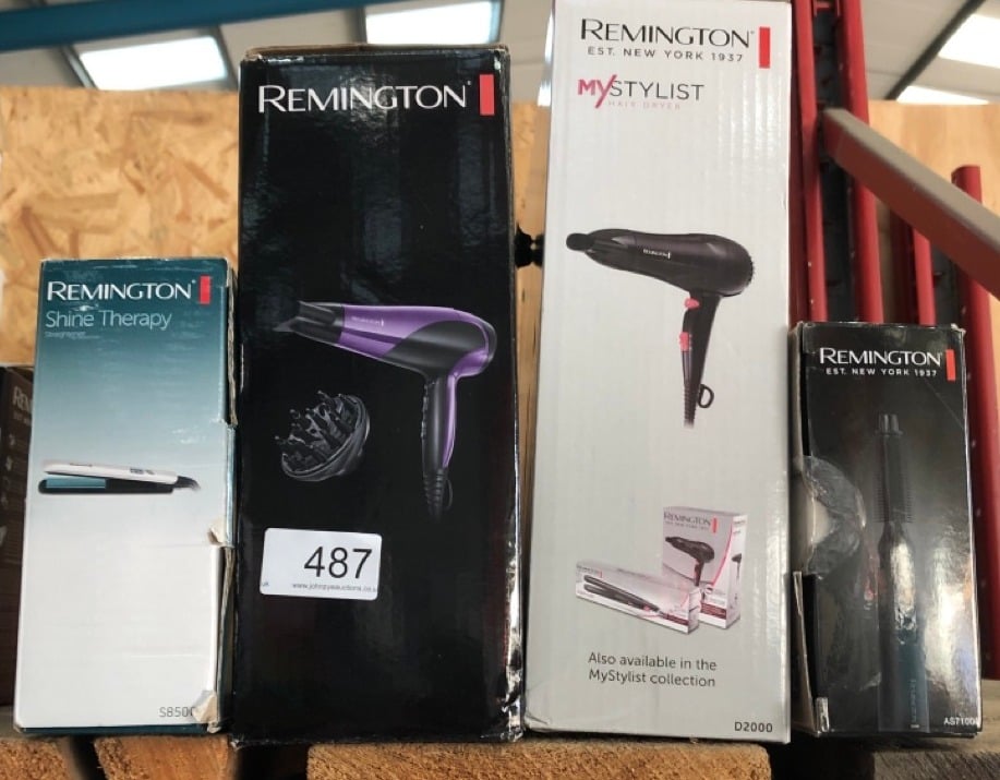 QUANTITY OF HEALTH & BEAUTY ITEMS TO INCLUDE REMINGTON SHINE THERAPY HAIR STRAIGHTENER WITH ADVANCED CERAMIC COATING INFUSED WITH MOROCCAN ARGAN OIL FOR SLEEK & SMOOTH GLIDE, FLOATING PLATES, DIGITAL