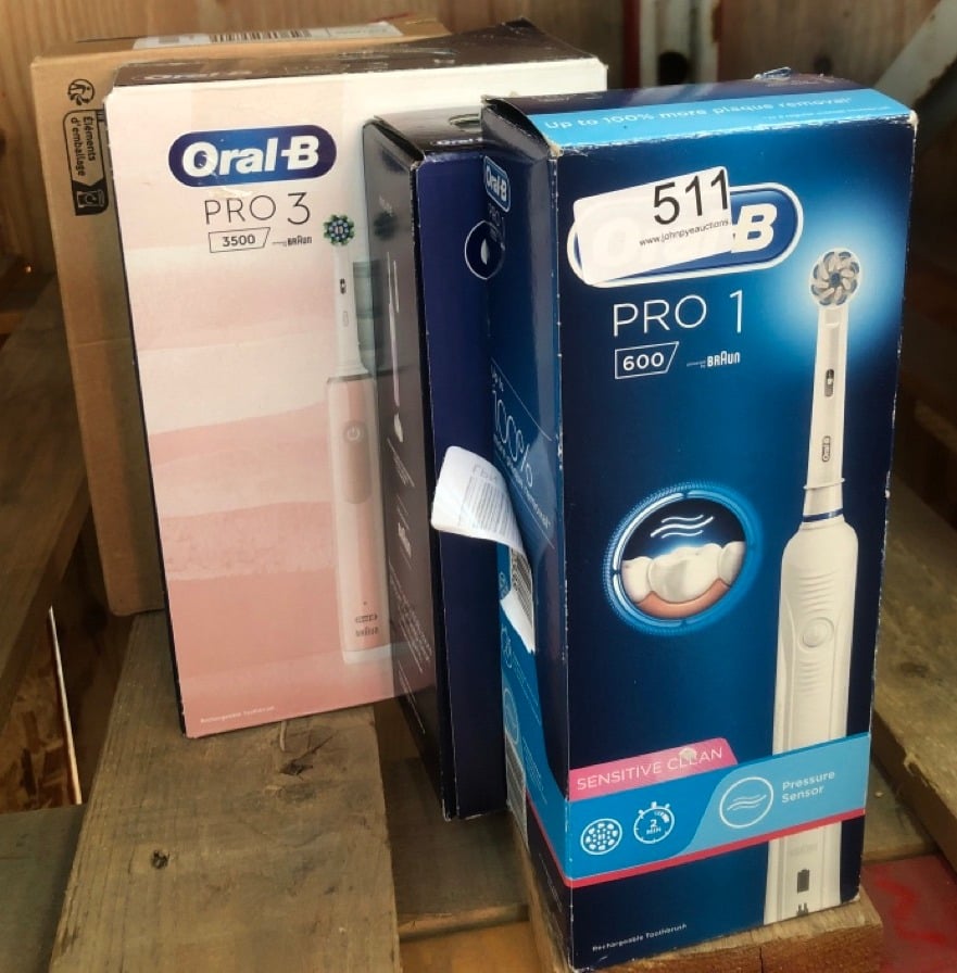 QUANTITY OF HEALTH & BEAUTY ITEMS TO INCLUDE ORAL-B PRO 600 SENSI ULTRATHIN ELECTRIC TOOTHBRUSH RECHARGEABLE POWERED: LOCATION - D