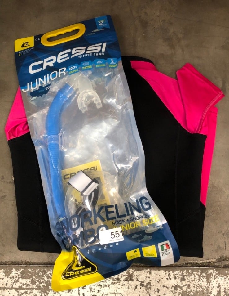 CRESSI ESTRELLA MASK SNORKEL TOP JR. PACKAGE: LOCATION - D