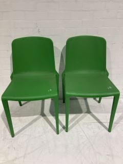 SET OF 4 HATTON INDOOR/OUTDOOR STACKING CHAIRS RRP £49 EACH