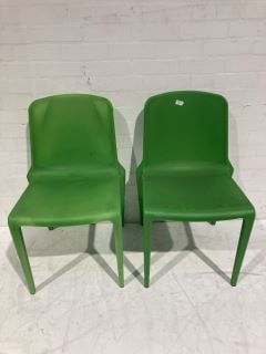 SET OF 2 HATTON INDOOR/OUTDOOR STACKING CHAIRS RRP £49 EACH