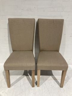 PAIR OF DINING CHAIRS RRP £149