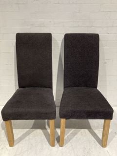 PAIR OF FABRIC CHAIRS RRP £149