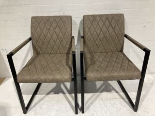 2X INDUSTRIAL DINING CHAIRS RRP £179