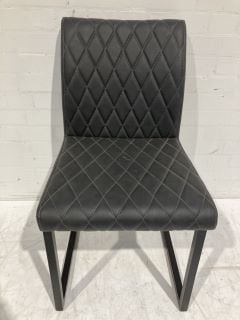 GREY LEATHER DINING CHAIR RRP £89