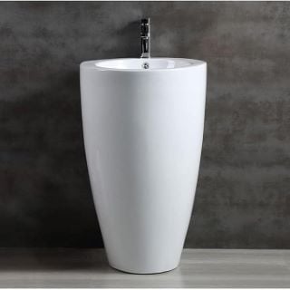 NEW PEDESTAL BATHROOM SINK BASIN RRP £699