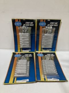 A BOX OF EMPI BUGGY PARTS TO INCLUDE 4109 HI-PERFORMANCE HP ALUMINIUM P/ROD TUBES