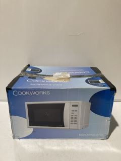 COOKWORKS WHITE MICROWAVE OVEN