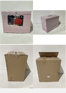 A4 HOME FILE & STORAGE LOCK BOX PINK