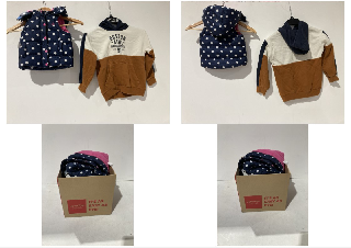 A BOX OF CHILDREN'S CLOTHING TO INCLUDE H&M BOSTON-ATHL-MASSACHUSETTS 92 HOODIE UK 6-8