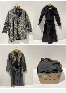 A BOX TO INCLUDE MODA ITALIA GREY WOMENS COAT