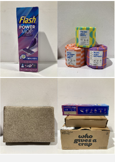 A BOX TO INCLUDE FLASH POWER MOP STARTER KIT