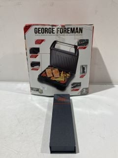 GEORGE FOREMAN GRILL & SHANZU DAMASCUS STEEL KNIFE (18+ ID REQUIRED)