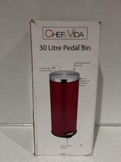 CHEF VIDA 30L PEDAL BIN & MINI BIN