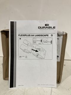 A BOX OF ASSORTED ITEMS TO INCLUDE FLEXIPLUS 6 A4 LANDSCAPE