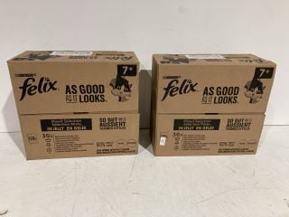 2X FELIX MIXED SELECTION IN JELLY 30X CAT FOOD 7+