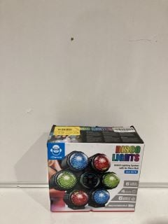 A BOX OF ASSORTED ITEMS TO INCLUDE DISCO LIGHTING SYSTEM WITH 6X DISCO BALL