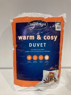 A BOX OF ASSORTED ITEMS TO INCLUDE SILENT NIGHT WARM AND COSY DUVET