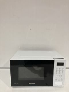 HISENSE WHITE MICROWAVE WITH PREMIUM GLASS