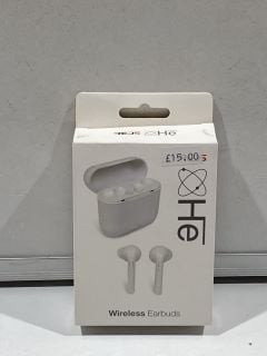 A BOX OF WHITE RED5 WIRELESS EARBUDS QTY UP TO 10