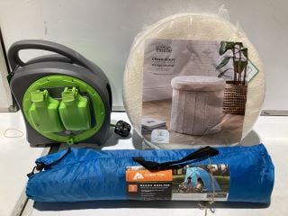 BOX OF ITEMS TO INCLUDE HAPELLO POP-UP PLAY TENT