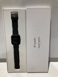 BOX OF LETSFIT SMART WATCH WITH BLOOD OXYGEN TRACKER