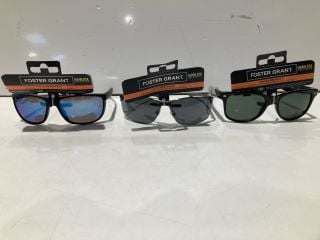 BOX OF SUNGLASSES TO INCLUDE FOREST GRANT POLYCARBONATE SUNGLASSES WITH UVA-UVB LENS PROTECTION