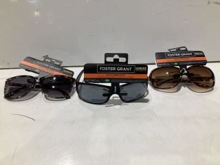 BOX OF SUNGLASSES TO INCLUDE FOREST GRANT POLYCARBONATE SUNGLASSES WITH UVA-UVB LENS PROTECTION