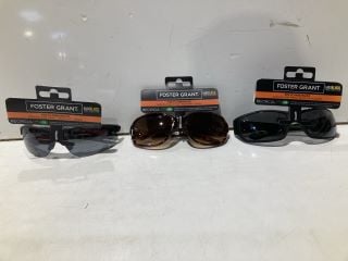 BOX OF SUNGLASSES TO INCLUDE FOREST GRANT POLYCARBONATE SUNGLASSES WITH UVA-UVB LENS PROTECTION