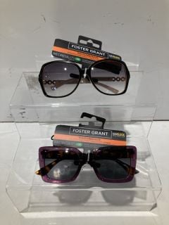 BOX OF SUNGLASSES TO INCLUDE FOREST GRANT POLARISED SUNGLASSES WITH UVA-UVB LENS PROTECTION