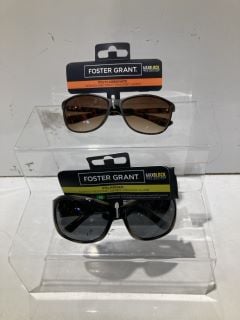 BOX OF SUNGLASSES TO INCLUDE FOREST GRANT POLYCARBONATE SUNGLASSES WITH UVA-UVB LENS PROTECTION